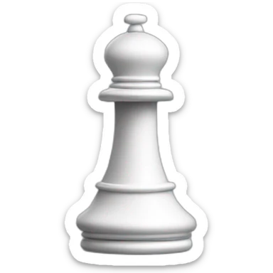 white Chess Pawn sticker