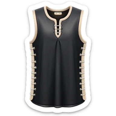 A sleeveless leather tunic stitched with bone needles.









 sticker