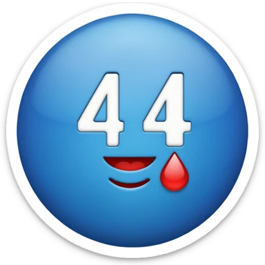 make no 4 into a emoji please sticker