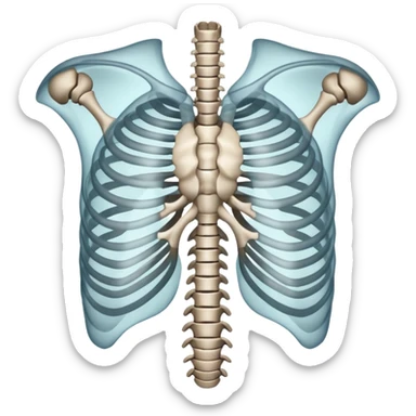 Ribcage X ray sticker