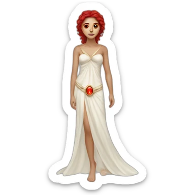 Siren (greek mythology) with red eyes sticker