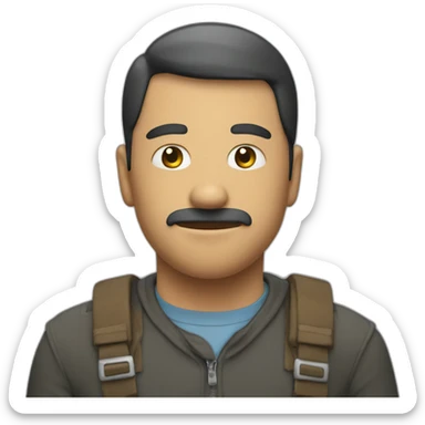 no air man wirh bear sticker