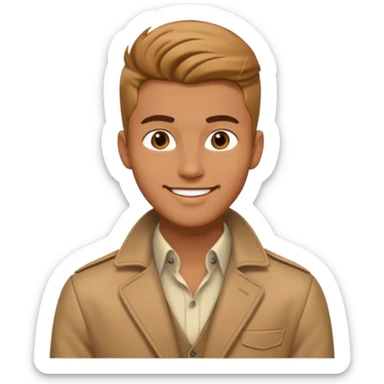 male fashion model sticker