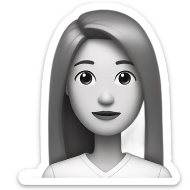 Goto blanco y negro sticker