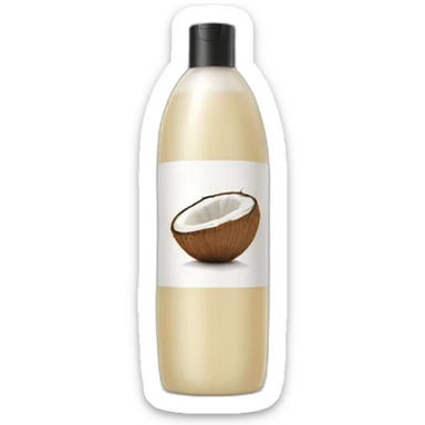 Coconut shampoo for hair sticker