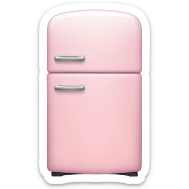 Light pink fridge sticker