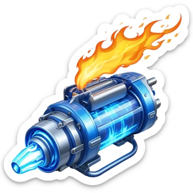 sorayama plasma engine fire sticker