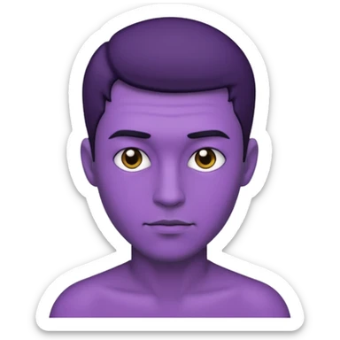 purple man sticker