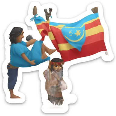 Make me a gypsy flag  sticker