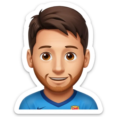 Messi face sticker
