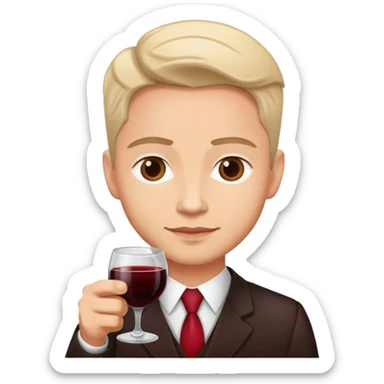 lawyer with coffee and red wine sticker