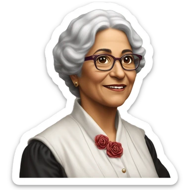 Julia Constancia de Burgos García was a Puerto Rican poet. As an advocate of Puerto Rican independence, she served as Secretary General of the Daughters of Freedom, the women's branch of the Puerto Rican Nationalist Party. burgundy  sticker