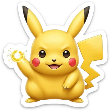 The Pokemon pikachu sticker