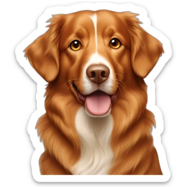 Dog nova Scotia duck tolling retriever sticker