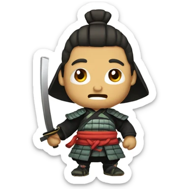 flabbergasted samurai sticker
