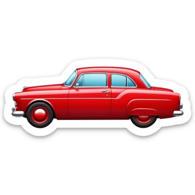 A classic car which looks very safe sticker