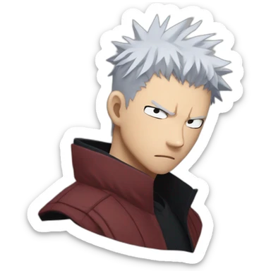 Jujutsu kaisen fight stitches sticker