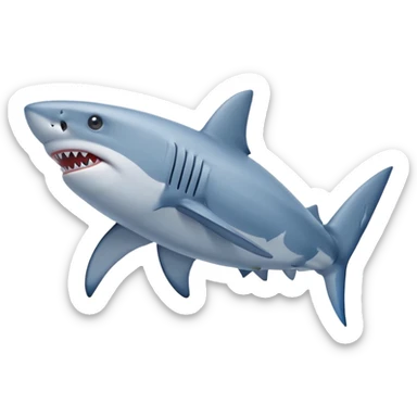 Do a shark with nike blue ahora sticker
