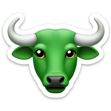Green Taurus symbol  sticker