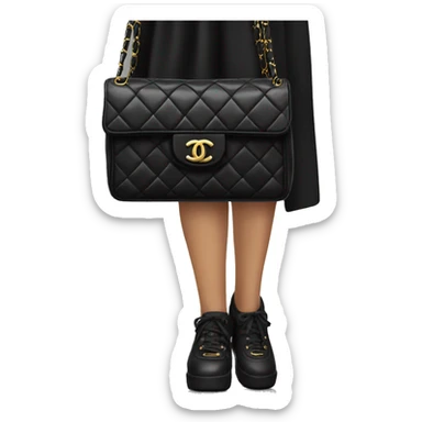 Black Chanel bag sticker