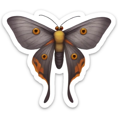 mothman bird moth sticker