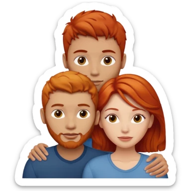 👩🏼‍❤️‍👨🏽 Something like this, but make the guy more lighter and give the girl a bit more red hair like ginger style sticker