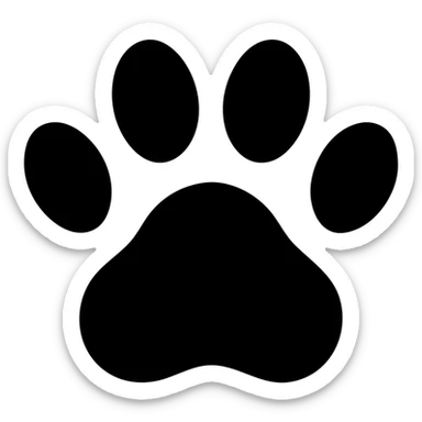 paw print sticker