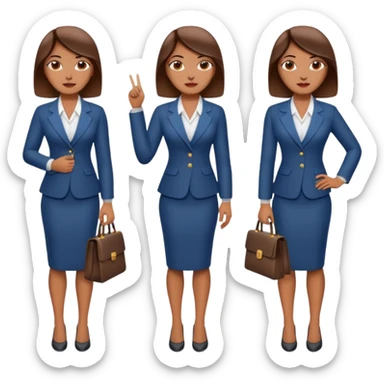 LAdy Boss, different pose, full body sticker