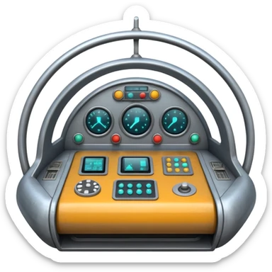 Escape pod in a space ship  sticker