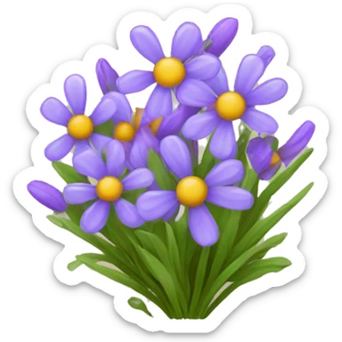 bundle of wildflowers  sticker