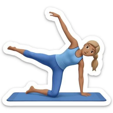 Mat pilates side kick sticker