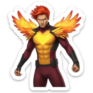 xmen phoenix sticker