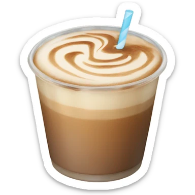 iced latte sticker