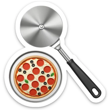 pizza cutter sticker