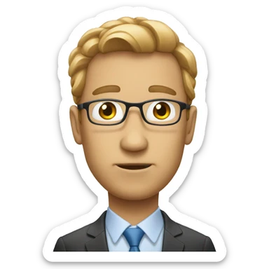 strange face of an analyst sticker