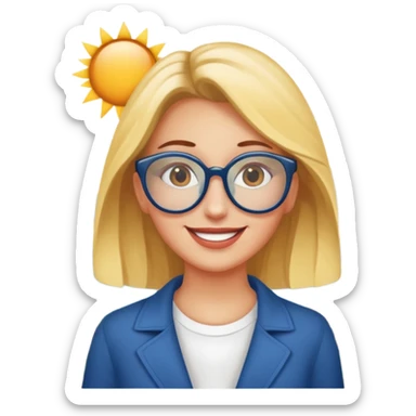 quelqu'un qui admire la vue depuis un point panoramique sur une ville
 sticker