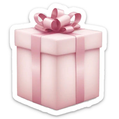 Light pink Christmas gifts under a white Christmas tree  sticker