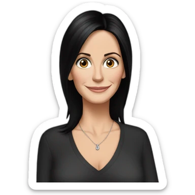 Courteney Cox sticker