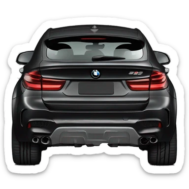 black bmw x6m 2024 sticker