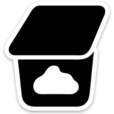 A sauce in a fast food packaging sticker