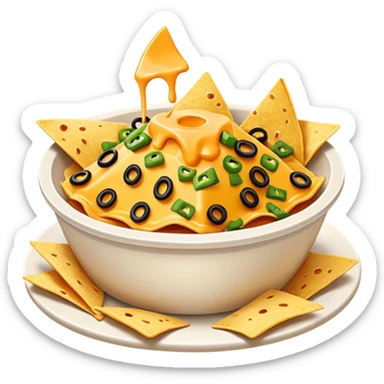 nachos with cheese dip sticker
