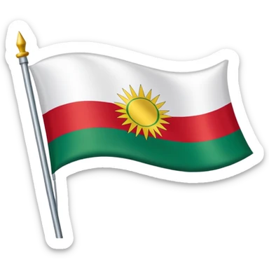 Create a Kurdistan flag  sticker