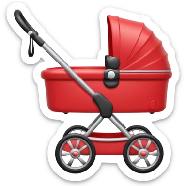 baby stroller with a photo symbol sticker