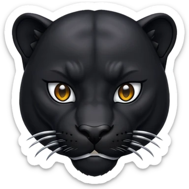 Panther noir  sticker