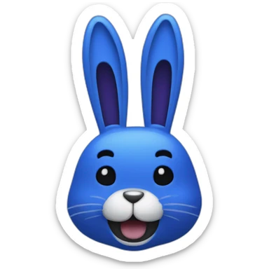 Blue Bonnie the Bunny from Fnaf sticker