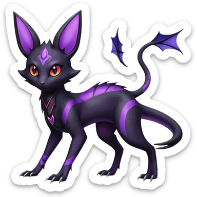 Salandit-Noivern-Umbreon-Espeon-Hybrid (Full body) sticker