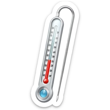 Medical Thermometer for measuring people's temperature sticker