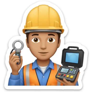 chef opérateur contrôle non destructif homme sticker