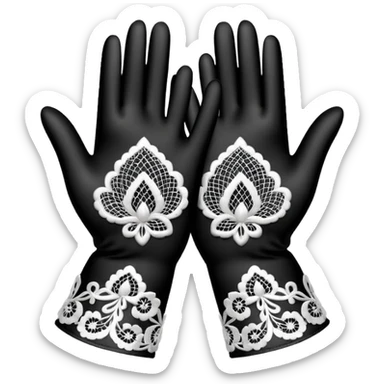 lace gloves sticker
