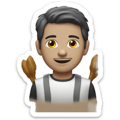 Garçon qui se mordille la lèvre  sticker